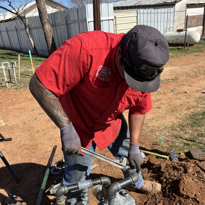 Gas line testing and repair